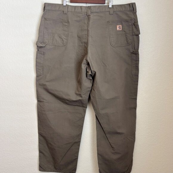 Carhartt B151 Men’s Work Pants 50x32 Brown Loose Fit Canvas Utility - Picture 5 of 15